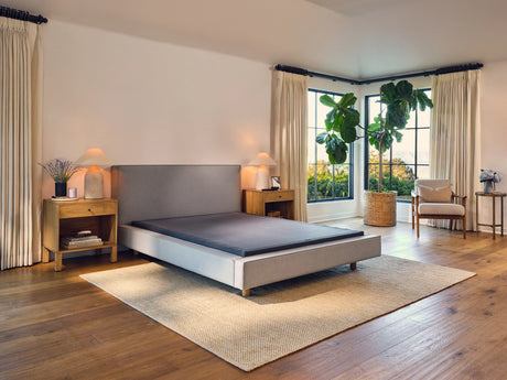 Purple Low Profile 5" Gray Full Flat Foundation - Ornate Home