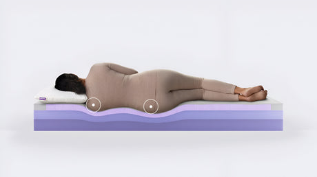 Purple White King Mattress - Ornate Home