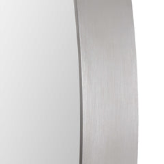 Pursley Brushed Nickel Oval Mirror - Ornate Home