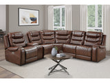 Putnam Brown 6-Piece Modular Power Reclining Sectional - Ornate Home