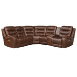Putnam Brown 6-Piece Modular Power Reclining Sectional - Ornate Home