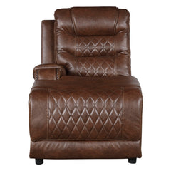 Putnam Brown 6-Piece Modular Power Reclining Sectional with Left Chaise - Ornate Home