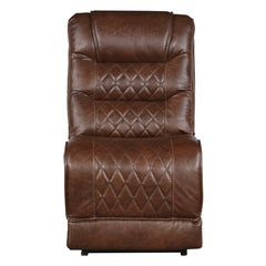 Putnam Brown 6-Piece Modular Power Reclining Sectional with Right Chaise - Ornate Home