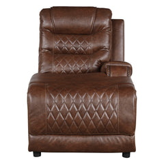 Putnam Brown 6-Piece Modular Power Reclining Sectional with Right Chaise - Ornate Home