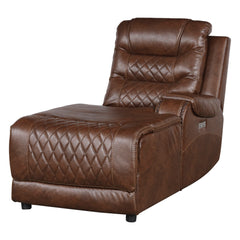 Putnam Brown 6-Piece Modular Power Reclining Sectional with Right Chaise - Ornate Home