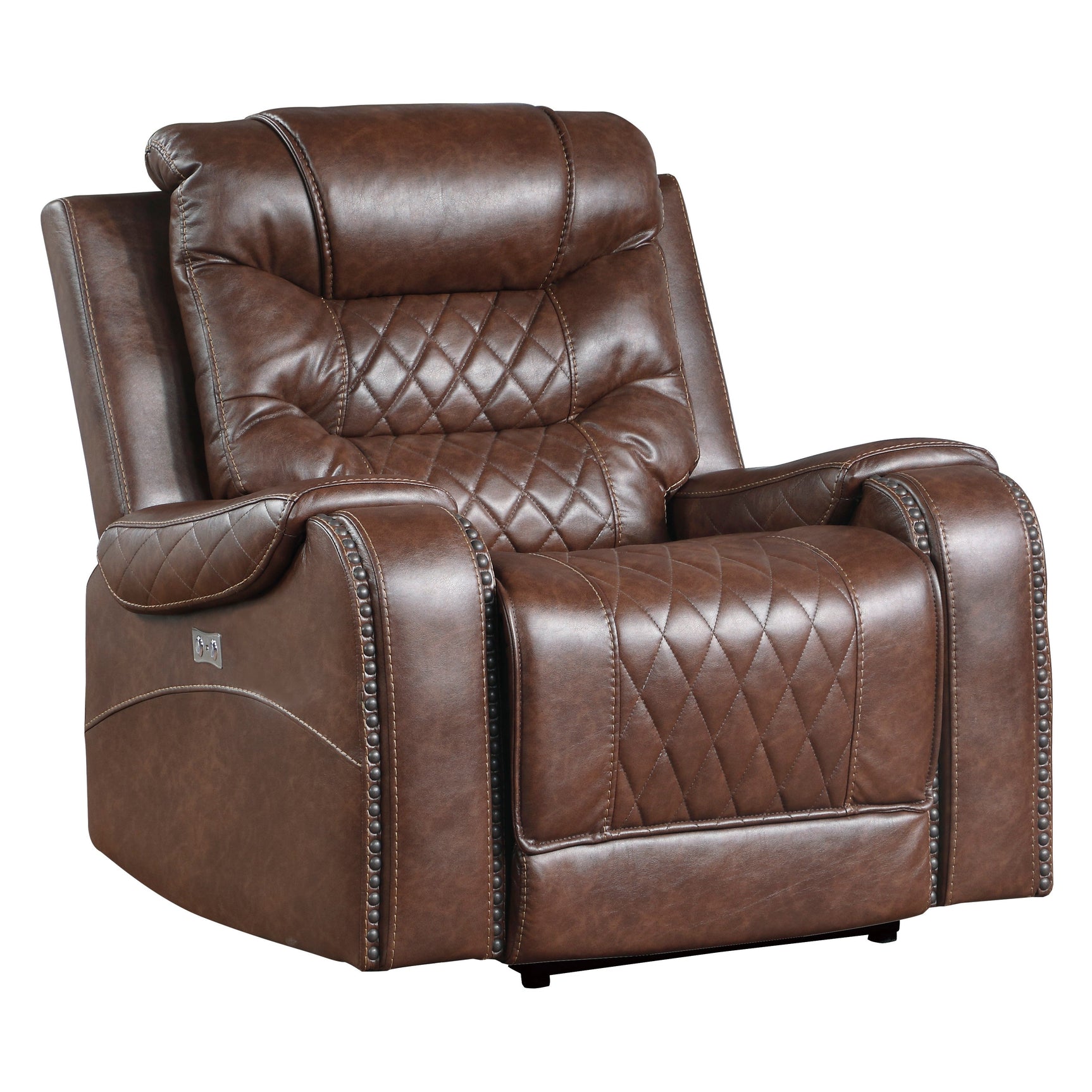 Putnam Brown Power Reclining Chair - Ornate Home