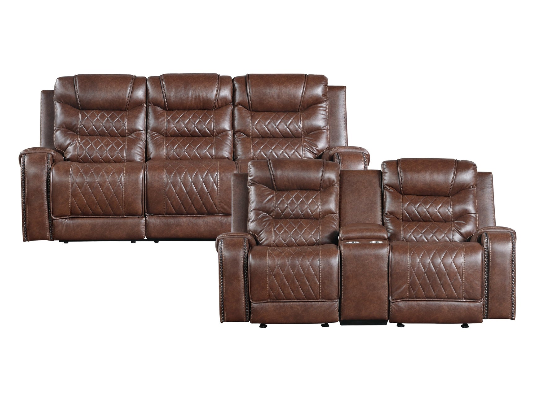Putnam Brown Sofa & Loveseat - Ornate Home