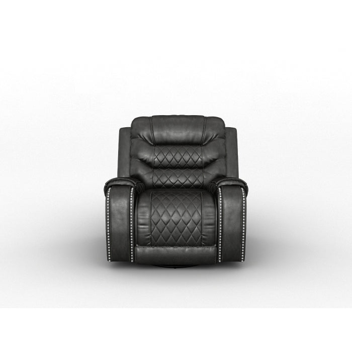 Putnam Brown Swivel Reclining Chair - Ornate Home