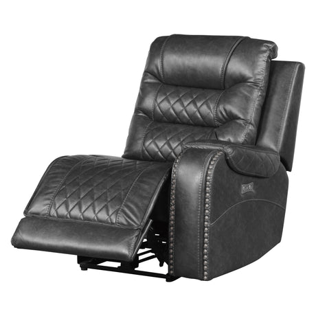 Putnam Gray 6-Piece Modular Power Reclining Sectional - Ornate Home