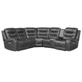 Putnam Gray 6-Piece Modular Power Reclining Sectional - Ornate Home