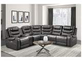 Putnam Gray 6-Piece Modular Power Reclining Sectional - Ornate Home