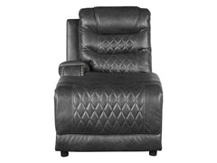 Putnam Gray 6-Piece Modular Power Reclining Sectional with Left Chaise - Ornate Home