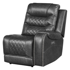Putnam Gray 6-Piece Modular Power Reclining Sectional with Left Chaise - Ornate Home