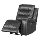 Putnam Gray 6-Piece Modular Power Reclining Sectional with Left Chaise - Ornate Home