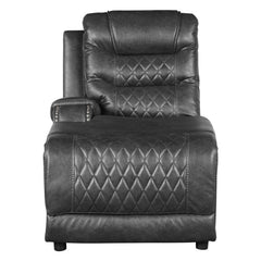 Putnam Gray 6-Piece Modular Power Reclining Sectional with Left Chaise - Ornate Home