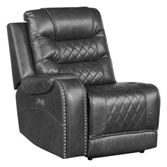 Putnam Gray 6-Piece Modular Power Reclining Sectional with Right Chaise - Ornate Home