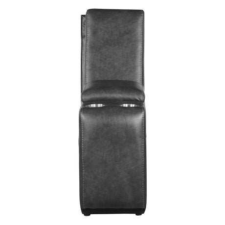 Putnam Gray 6-Piece Modular Power Reclining Sectional with Right Chaise - Ornate Home