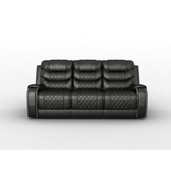 Putnam Gray Power Double Reclining Sofa - Ornate Home