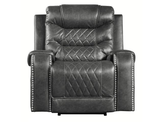 Putnam Gray Power Reclining Chair - Ornate Home