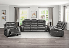 Putnam Gray Power Reclining Chair - Ornate Home