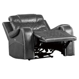 Putnam Gray Power Reclining Chair - Ornate Home