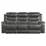 Putnam Gray Power Reclining Sofa and Loveseat - Ornate Home