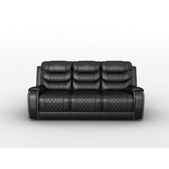 Putnam Gray Reclining Sofa with Drop Down Table - Ornate Home