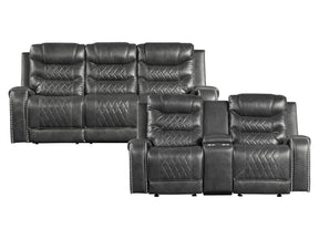 Putnam Gray Sofa & Loveseat - Ornate Home