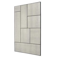 Puzzle Piece Black Oversized Mirror - Ornate Home