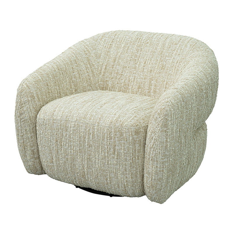 Pyrena Birche Beige Swivel Chair - Ornate Home