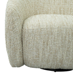 Pyrena Birche Beige Swivel Chair - Ornate Home