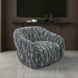 Pyrena Black Swivel Chair - Ornate Home