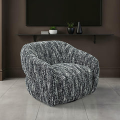 Pyrena Black Swivel Chair - Ornate Home