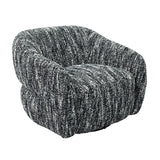 Pyrena Black Swivel Chair - Ornate Home