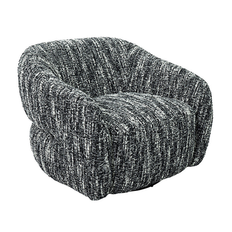 Pyrena Black Swivel Chair - Ornate Home