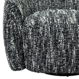 Pyrena Black Swivel Chair - Ornate Home