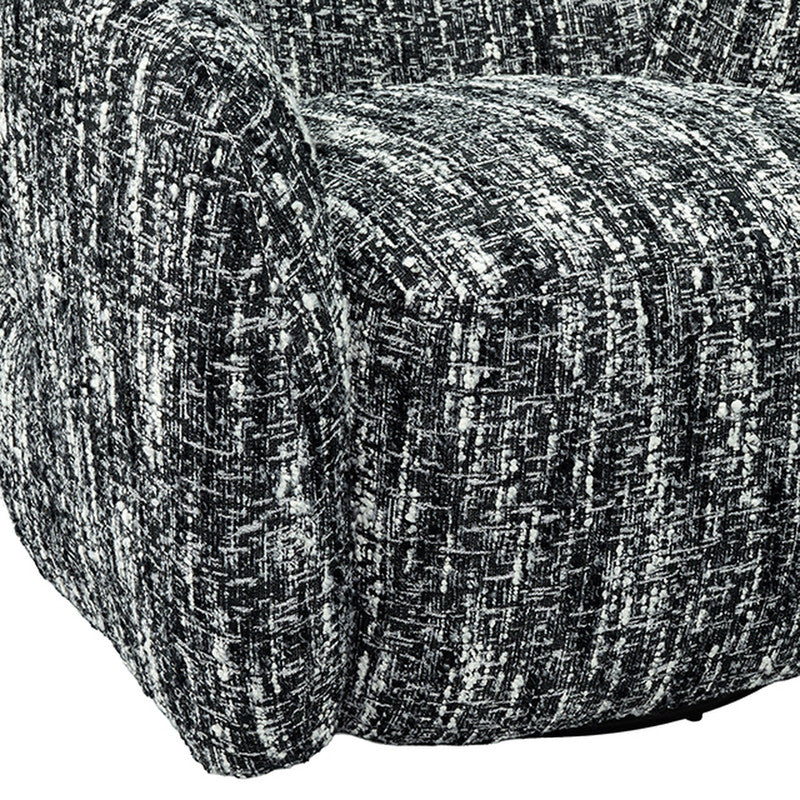 Pyrena Black Swivel Chair - Ornate Home