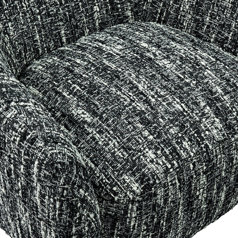Pyrena Black Swivel Chair - Ornate Home