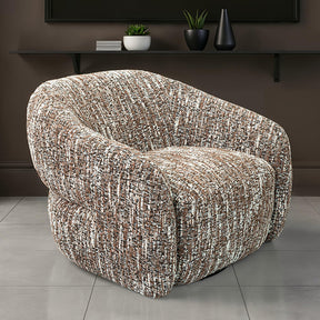 Pyrena Brown Swivel Chair - Ornate Home