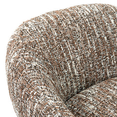Pyrena Brown Swivel Chair - Ornate Home
