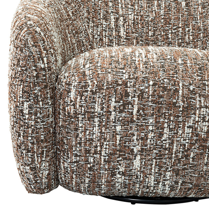 Pyrena Brown Swivel Chair - Ornate Home