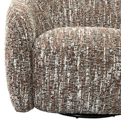 Pyrena Brown Swivel Chair - Ornate Home