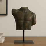 Victor Dark Green Patina Cast Aluminum Sculpture