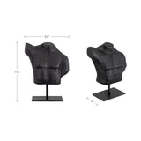Victor Aged Black Cast Alumiinum Sculpture