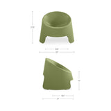 Nolla Green Outdoor Accent Chair (Set of 2)