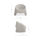 Nolla Light Grey Outdoor Accent Chair (Set of 2)