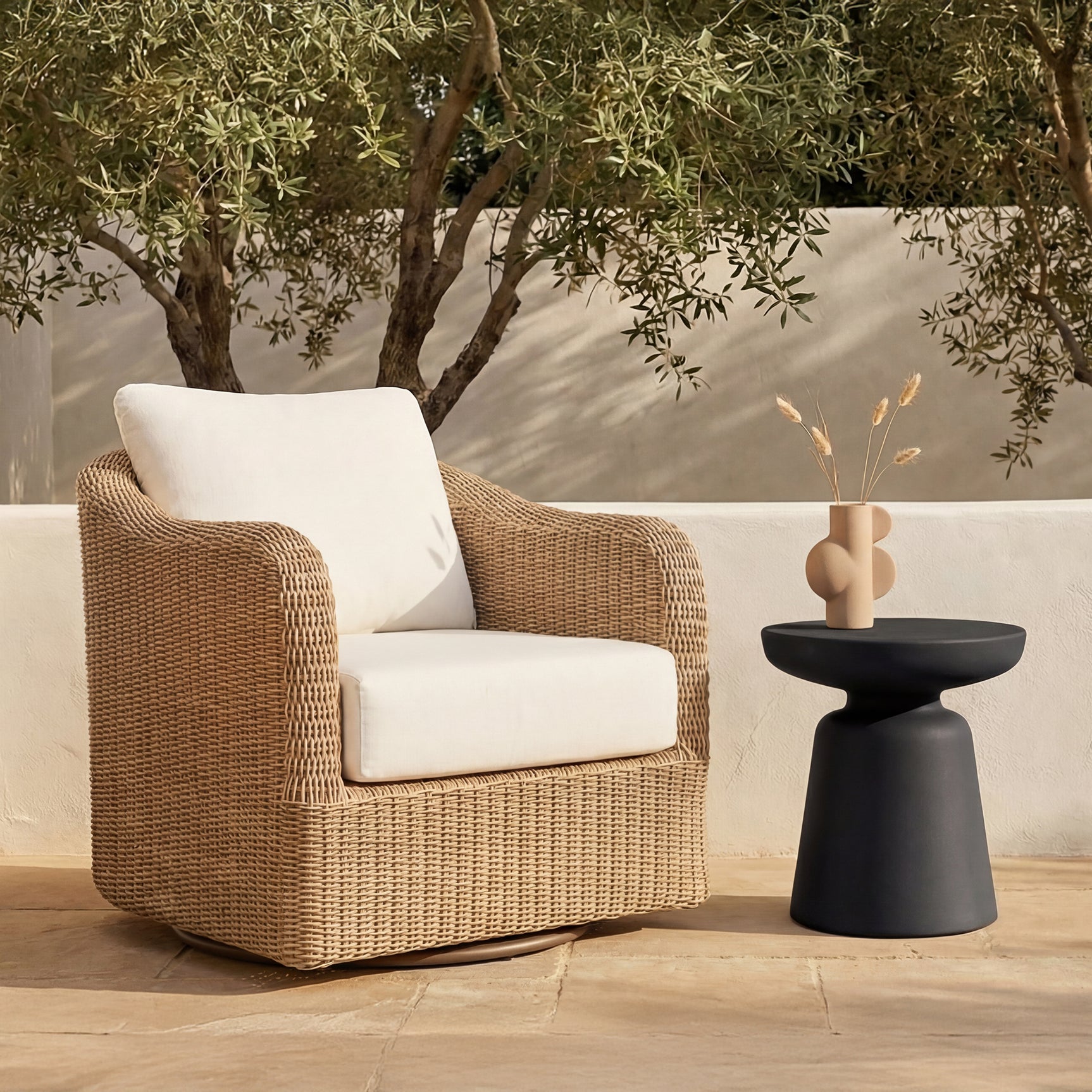 Ruth Black Outdoor Side Table