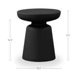 Ruth Black Outdoor Side Table