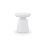 Ruth White Outdoor Side Table
