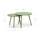 Kari Green Outdoor Nesting Coffee Table